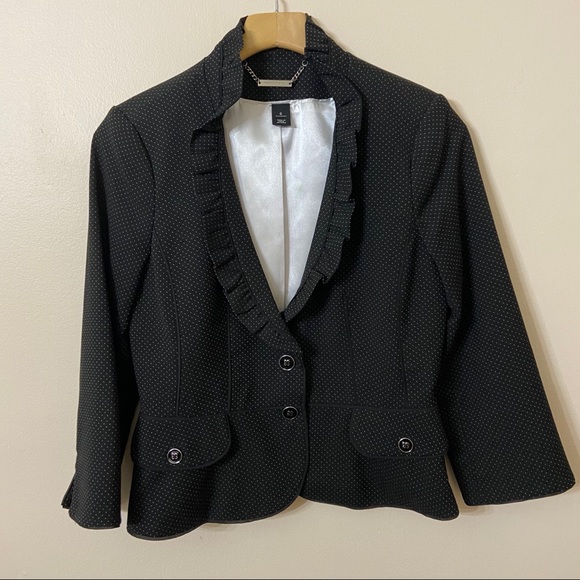 White House Black Market Jackets & Blazers - WHBM Black Polka Dot Blazer 6
